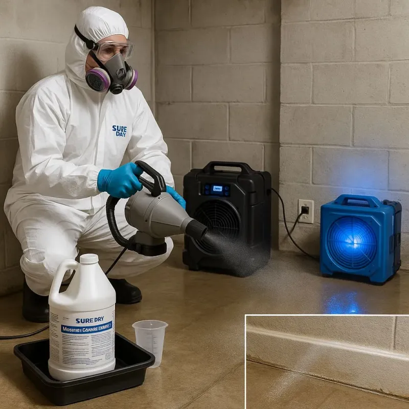 Sanitization and Odor Removal process in Old Tappan, NJ